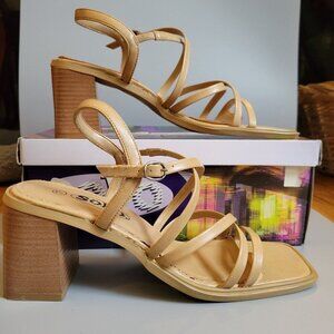 Soho Womens Magee Tan Sandals Sz 7 Open-toe Wedge Sandals Espadrilles New